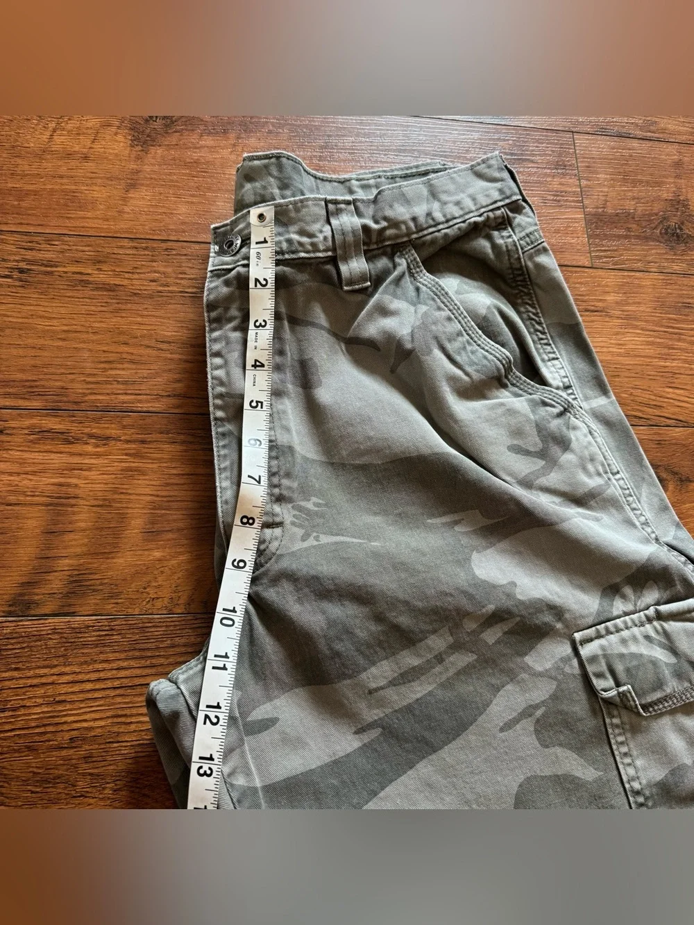 Vintage 90s Y2K Wrangler Hero Camo Cargo Pants Men's 32x30 Thrashed Baggy - Picture 10 of 11